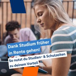 Dank Studium früher in Rente