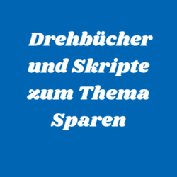 Drehbücher und Skripte Sparen